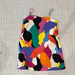 Colorful Abstract Print Dress